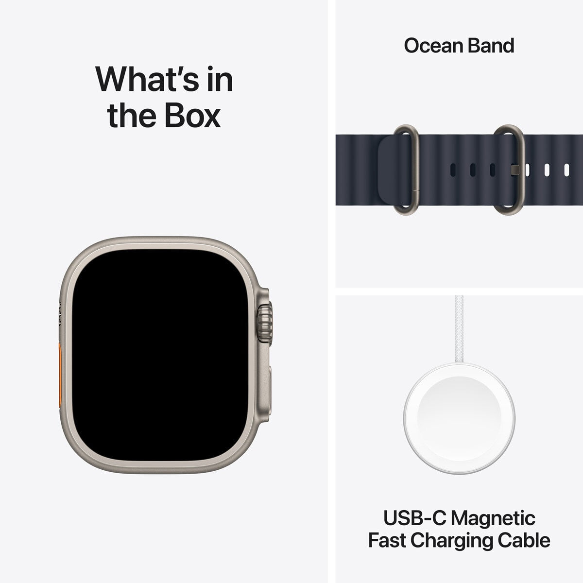 Apple Watch Ultra 2 49mm Titanium GPS Cellular Navy Ocean Band MX4D3QA/A