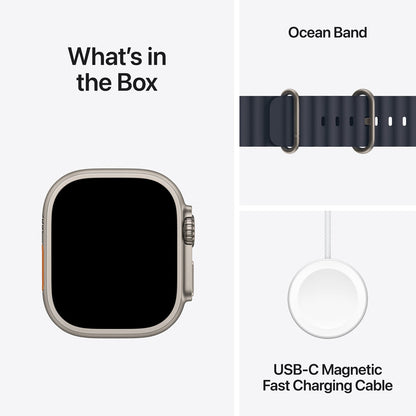 Apple Watch Ultra 2 49mm Titanium GPS Cellular Navy Ocean Band MX4D3QA/A