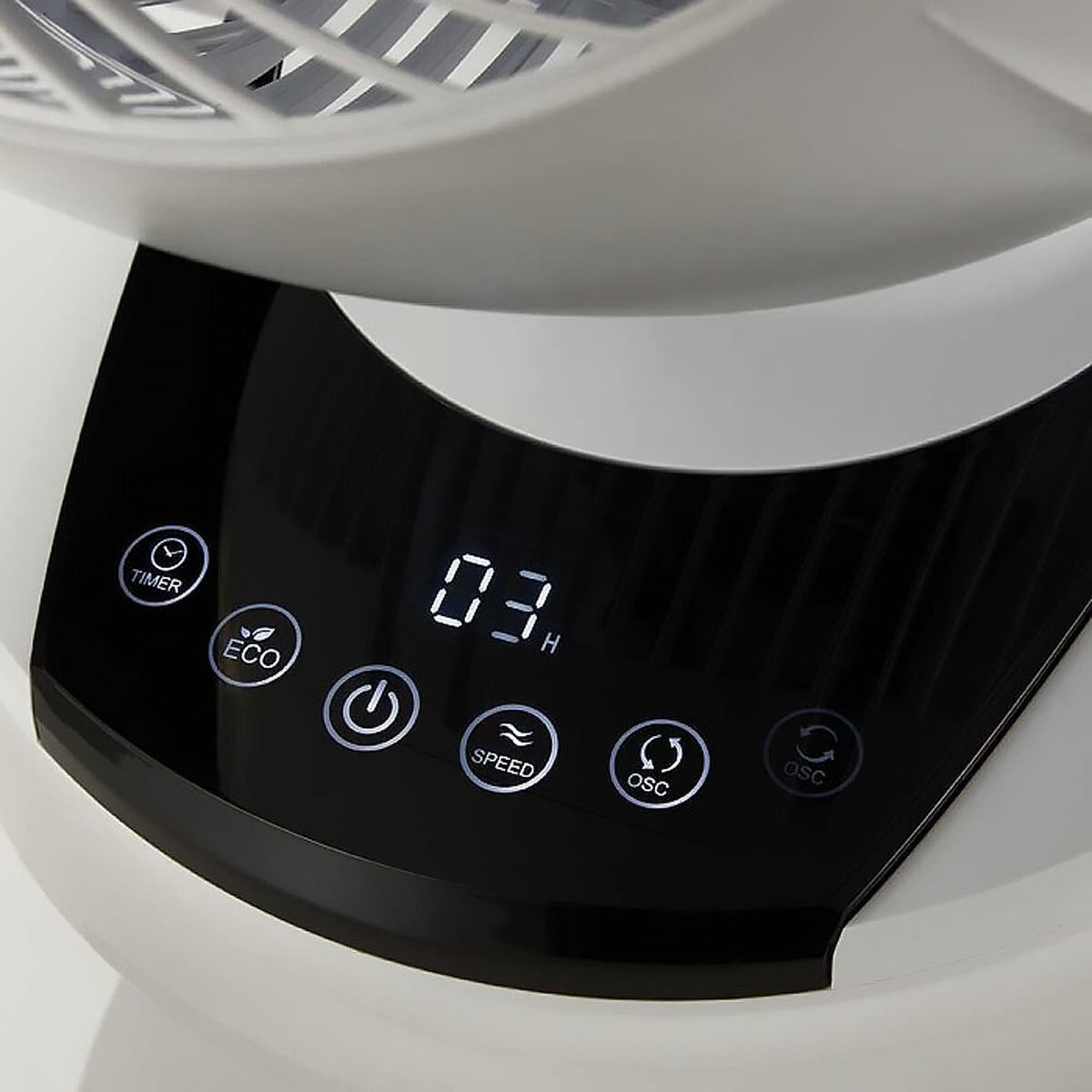Meaco 10" Air Circulator Fan 12 Speed Remote Control Oscillating White 23.5W