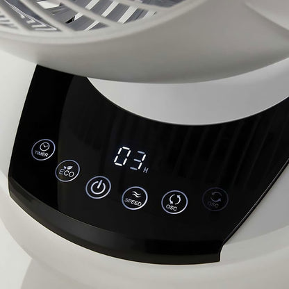 Meaco 10" Air Circulator Fan 12 Speed Remote Control Oscillating White 23.5W
