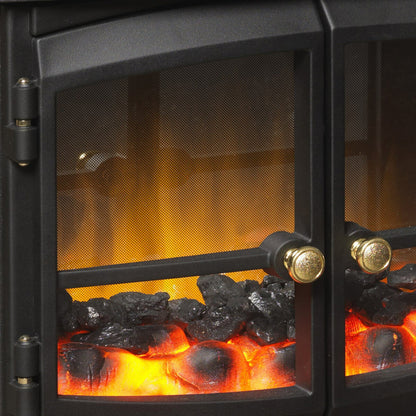 Dimplex Springborne Optiflame Electric Freestanding Stove 2kW Black Remote