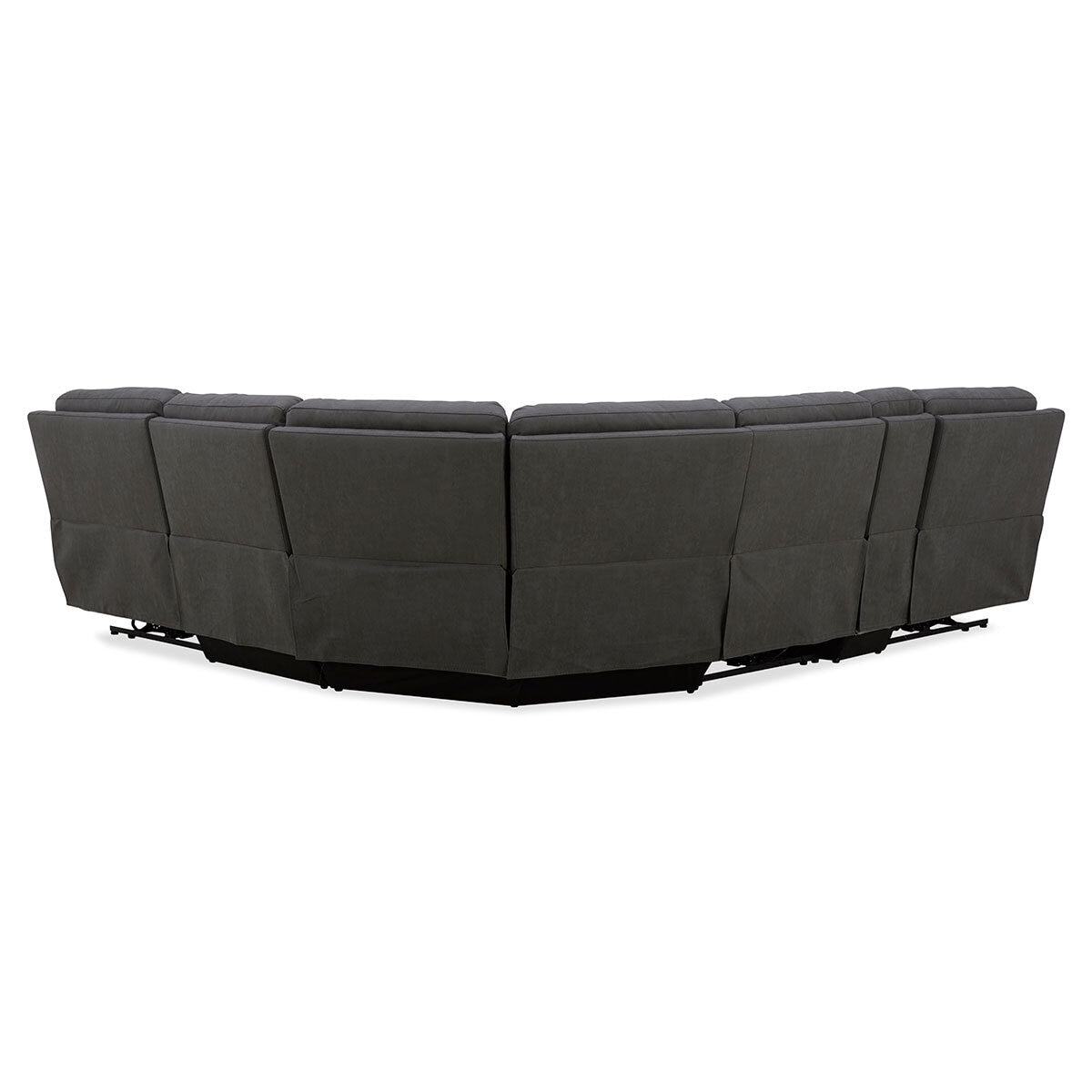 Gilman Creek Justin Grey Fabric Power Reclining Corner Sofa Sectional 3 Seat