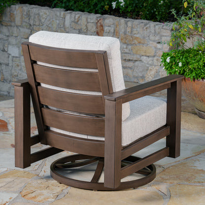 SunVilla Royce 4 Piece Deep Seating Garden Set Aluminium Sunbrella Beige