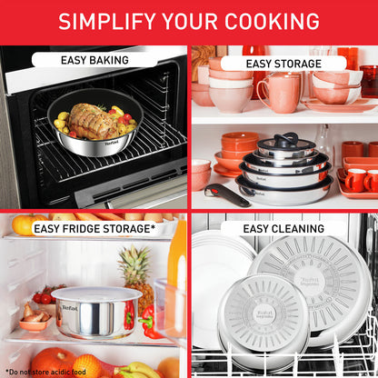 Tefal Ingenio Emotion 13 Piece Cookware Pan Set Induction Dishwasher Safe
