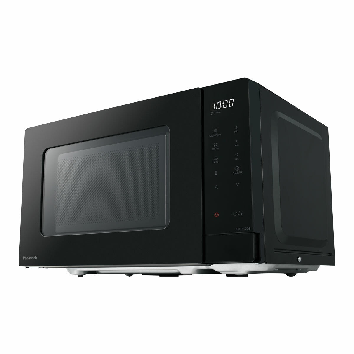 Panasonic NN-ST22QBBPQ 20L Solo Microwave Oven 800W Black Turntable LCD