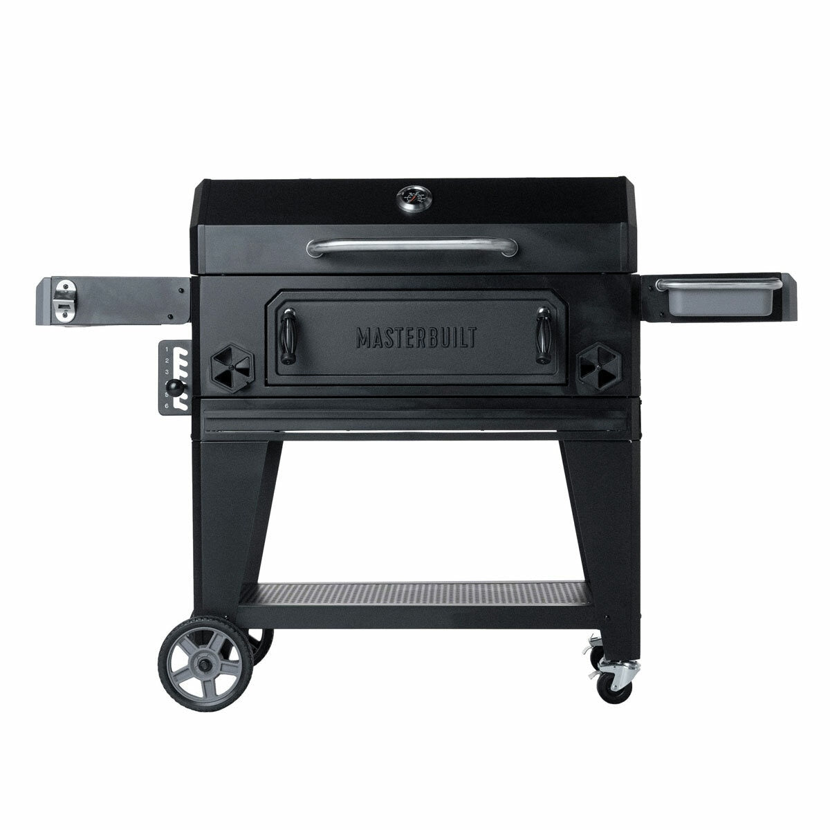Masterbuilt 36" Charcoal BBQ Grill Wagon FY27 930in² Steel Barbecue Black