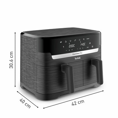 Tefal Easy Fry Essential Dual Drawer Air Fryer EY901HG 8.3L Family 7 Functions