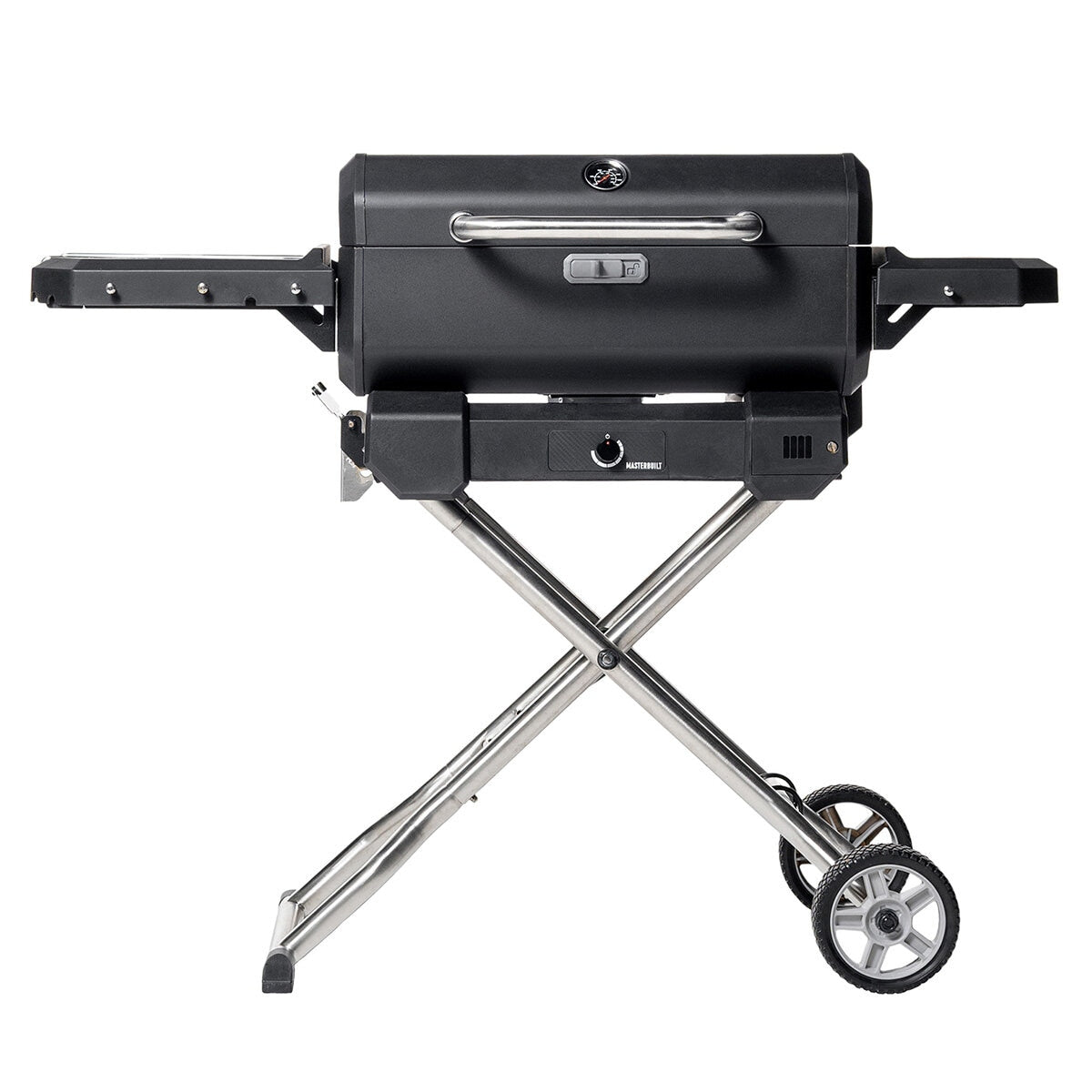 Masterbuilt Portable Charcoal BBQ Smoker with Cart 199sq in Lockable Lid