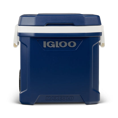 Igloo MaxCold 62QT Latitude Roller Cooler Navy 58 Litre Wheeled Camping Ice Box