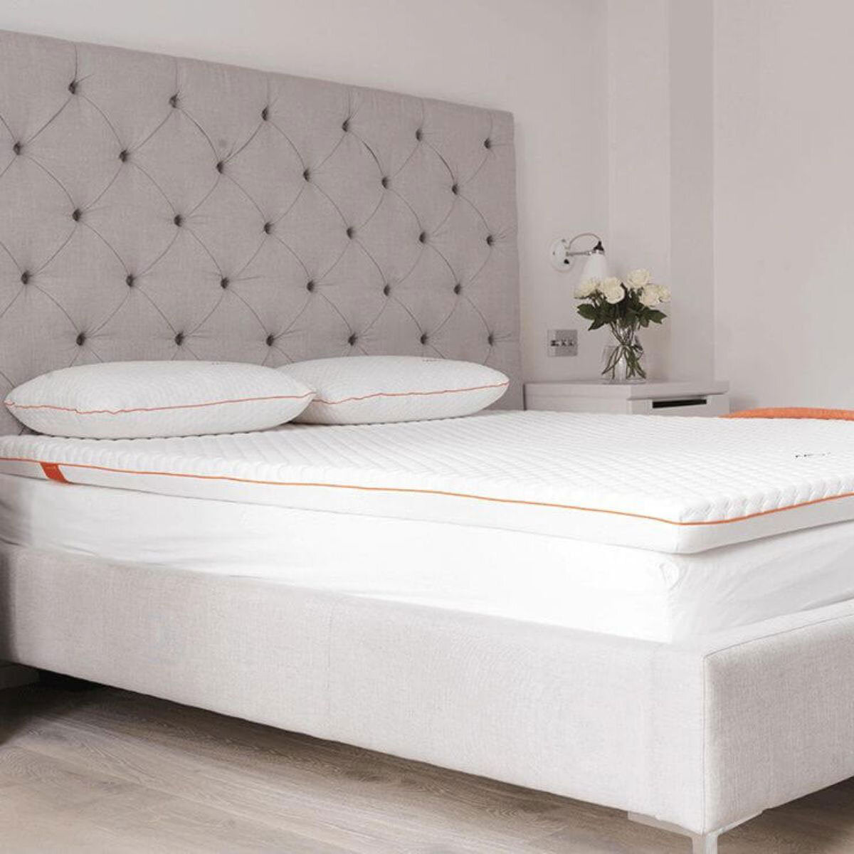 Dormeo Octasmart Deluxe Mattress Topper Single 90x190cm Memory Foam White 7cm