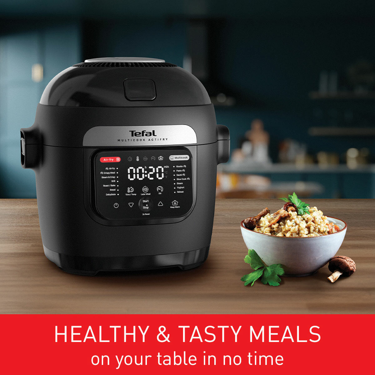Tefal MY7418G1 Multicook Actifry Air Fryer 6L Black Multi Cooker, used