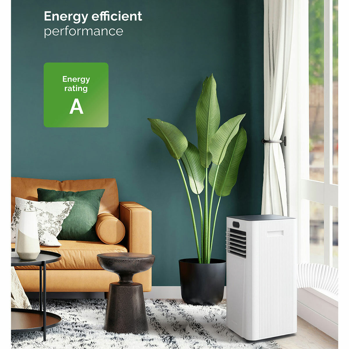 MeacoCool MC7000RPRO Portable Air Conditioner 7000 BTU App Control White